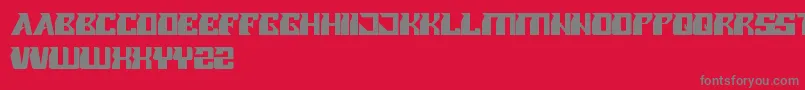 RollerBlade Font – Gray Fonts on Red Background