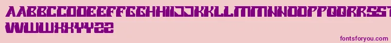 RollerBlade Font – Purple Fonts on Pink Background