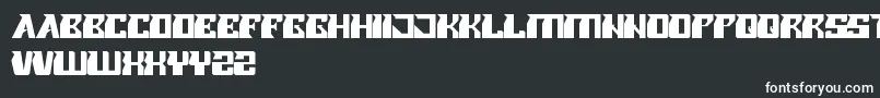 Шрифт RollerBlade – белые шрифты на чёрном фоне
