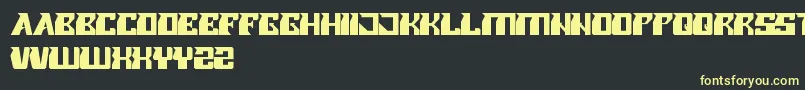 RollerBlade Font – Yellow Fonts on Black Background