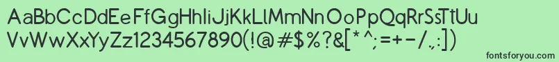 CopilmeR Font – Black Fonts on Green Background