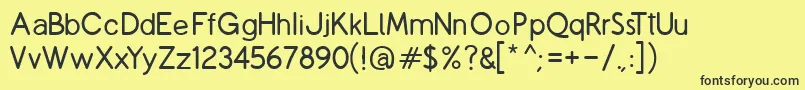 CopilmeR Font – Black Fonts on Yellow Background