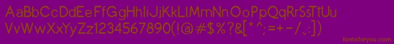 Шрифт CopilmeR – коричневые шрифты на фиолетовом фоне