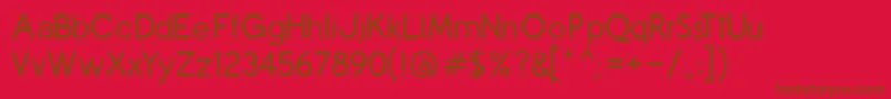 CopilmeR Font – Brown Fonts on Red Background