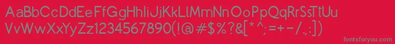 CopilmeR Font – Gray Fonts on Red Background