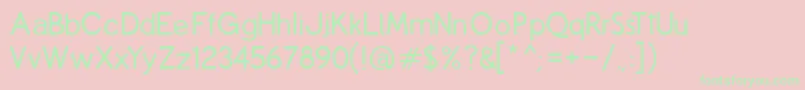 CopilmeR Font – Green Fonts on Pink Background