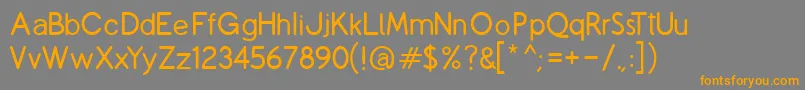CopilmeR Font – Orange Fonts on Gray Background