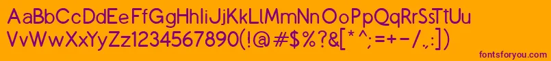 CopilmeR Font – Purple Fonts on Orange Background
