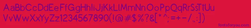CopilmeR Font – Purple Fonts on Red Background