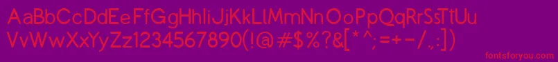 CopilmeR Font – Red Fonts on Purple Background