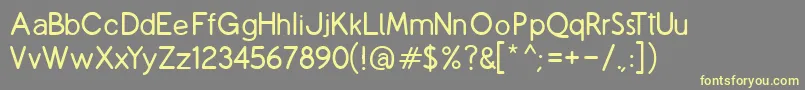 CopilmeR Font – Yellow Fonts on Gray Background