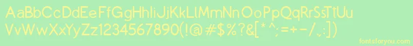 CopilmeR Font – Yellow Fonts on Green Background