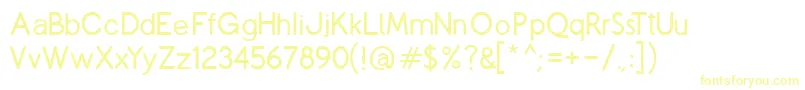 Шрифт CopilmeR – жёлтые шрифты