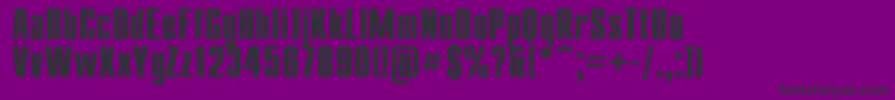 Compactb Font – Black Fonts on Purple Background