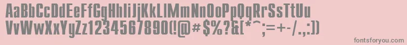 fuente Compactb – Fuentes Grises Sobre Fondo Rosa