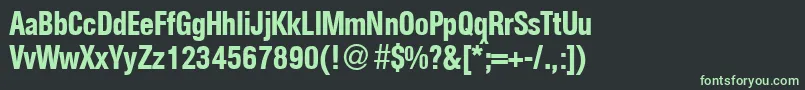 フォントAgentconmeddbNormal – 黒い背景に緑の文字