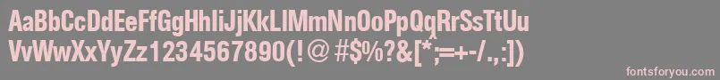 AgentconmeddbNormal Font – Pink Fonts on Gray Background