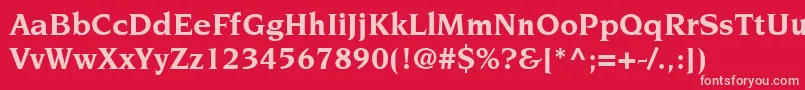 Подробнее о шрифте ItcNovareseStdBold Шрифт ItcNovareseStdBold – розовые шрифты на красном фоне