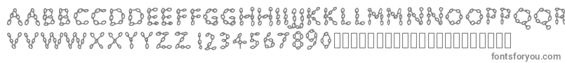 Pwchainsfonts Font – Gray Fonts on White Background