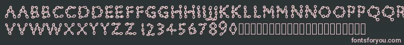 Pwchainsfonts Font – Pink Fonts on Black Background