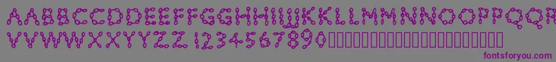 Pwchainsfonts Font – Purple Fonts on Gray Background
