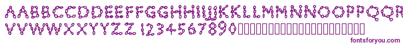 Pwchainsfonts Font – Purple Fonts on White Background