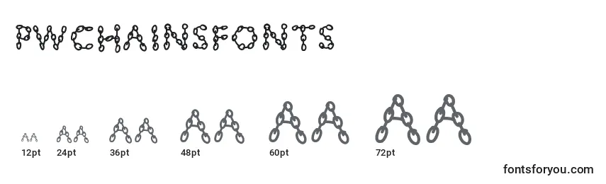 Pwchainsfonts Font Sizes