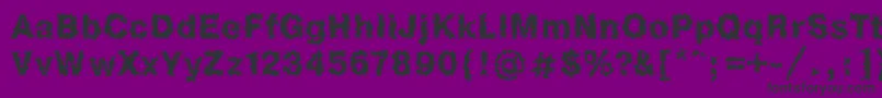 フォントHeb1Db – 紫の背景に黒い文字