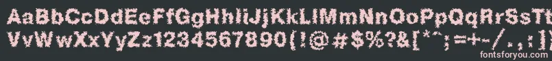 Heb1Db Font – Pink Fonts on Black Background