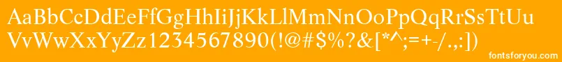 Lifetee Font – White Fonts on Orange Background