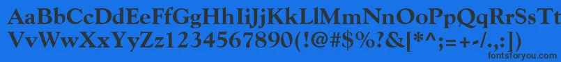 fuente GoudyExtraBold – Fuentes Negras Sobre Fondo Azul