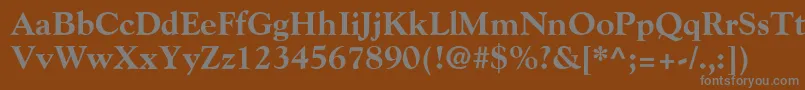 Шрифт GoudyExtraBold – серые шрифты на коричневом фоне