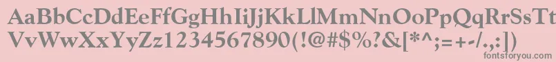 fuente GoudyExtraBold – Fuentes Grises Sobre Fondo Rosa