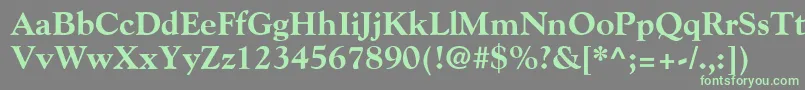 Шрифт GoudyExtraBold – зелёные шрифты на сером фоне