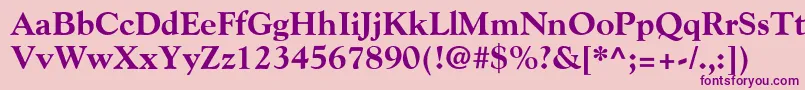 GoudyExtraBold Font – Purple Fonts on Pink Background