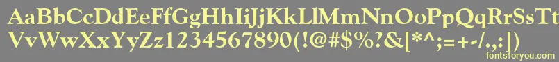 fuente GoudyExtraBold – Fuentes Amarillas Sobre Fondo Gris