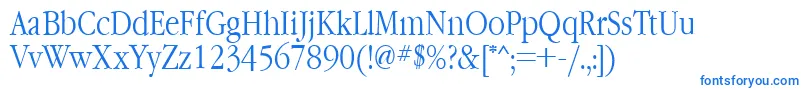 Garamondnarrowctt Font – Blue Fonts on White Background