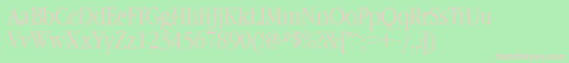 Garamondnarrowctt Font – Pink Fonts on Green Background