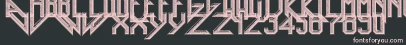 HeavyMetalRocking Font – Pink Fonts on Black Background