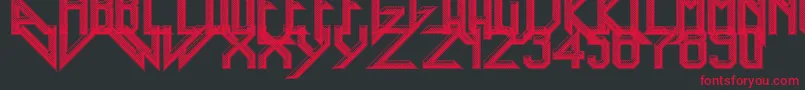 HeavyMetalRocking Font – Red Fonts on Black Background