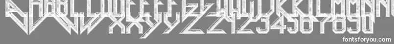 HeavyMetalRocking Font – White Fonts on Gray Background
