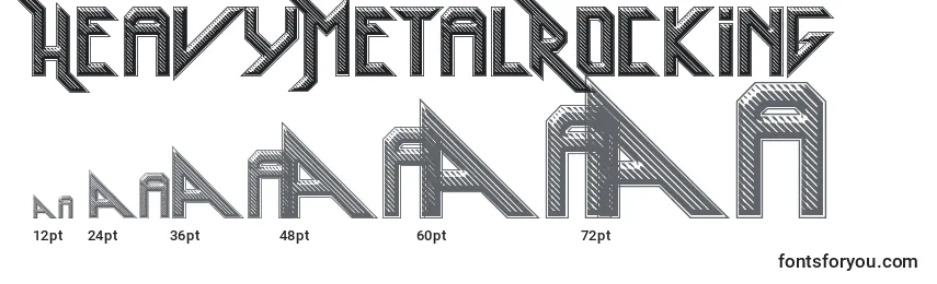 HeavyMetalRocking Font Sizes