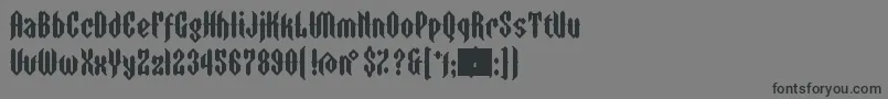 ZtormEyefs Font – Black Fonts on Gray Background