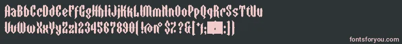 ZtormEyefs Font – Pink Fonts on Black Background