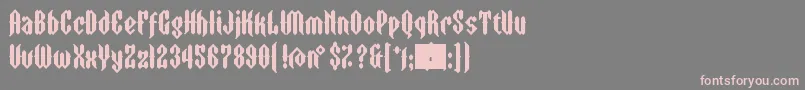 ZtormEyefs Font – Pink Fonts on Gray Background