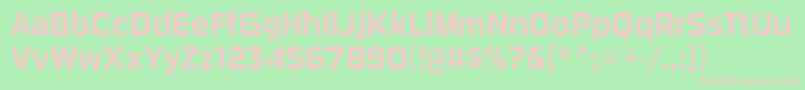 SuigeneriscdrgRegular Font – Pink Fonts on Green Background