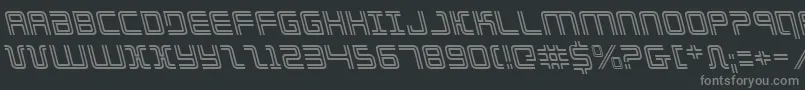 Elecdayl Font – Gray Fonts on Black Background