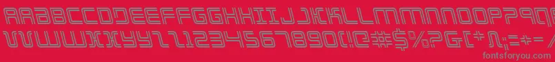 Elecdayl Font – Gray Fonts on Red Background