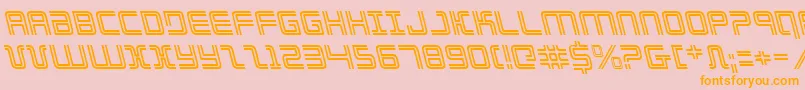 Elecdayl Font – Orange Fonts on Pink Background