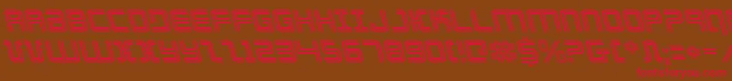 Elecdayl Font – Red Fonts on Brown Background